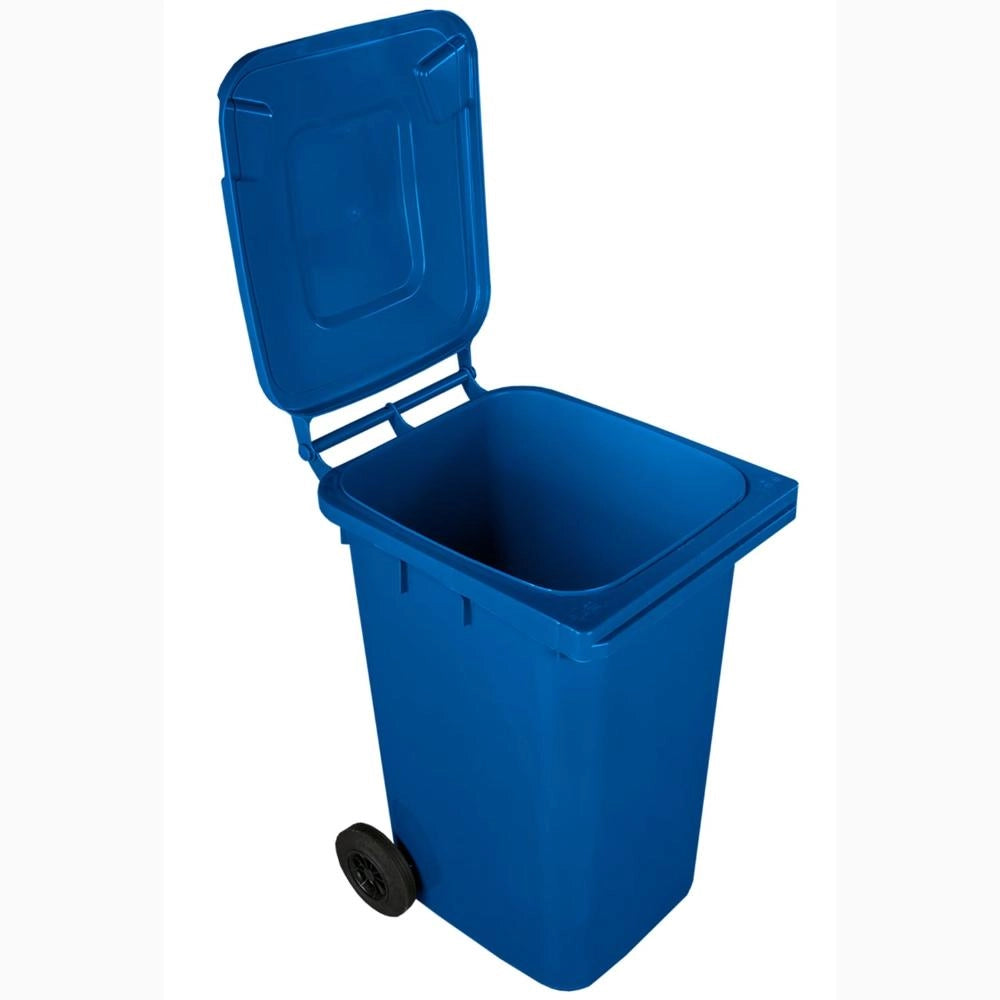 Pattumiera Bidone Portarifiuti per Raccolta Differenziata 240 Litri Colore BLU