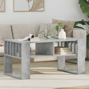 Tavolino da salotto Grigio cemento 92 x 49,5 x 45 cm 8000111
