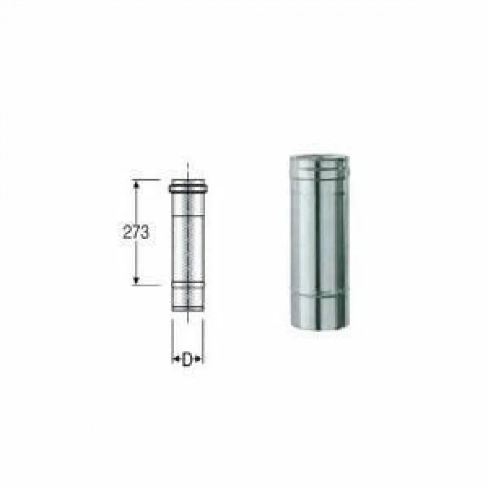 Inox mono parete aisi 316 tubo l .333 d.100