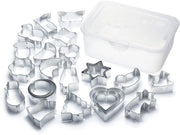Set di biscotti in forma di biscotto - 25 biscotti in forma di biscotto per biscotti - Natale - Diversi modelli e motivi