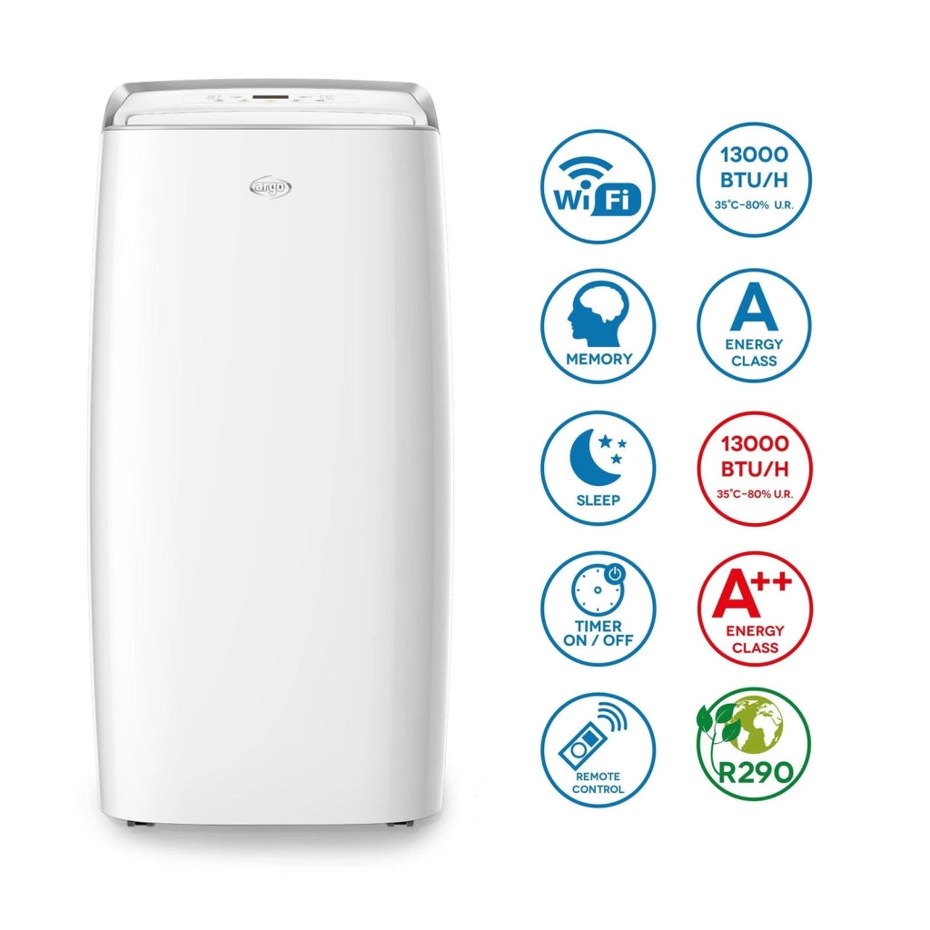 Argoclima Milo Plus condizionatore portatile 65 dB Bianco