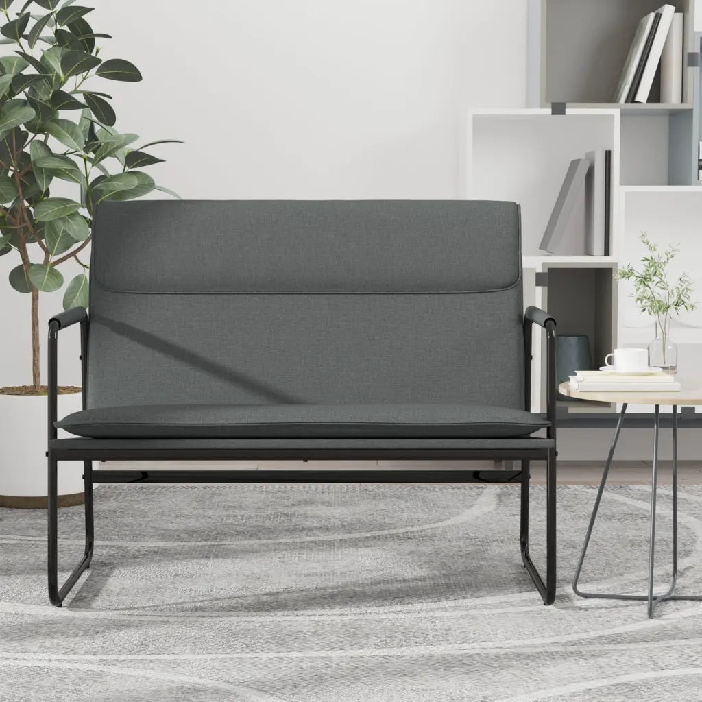 Panca Grigio Scuro 100x64x80 cm in Tessuto CFW4522576