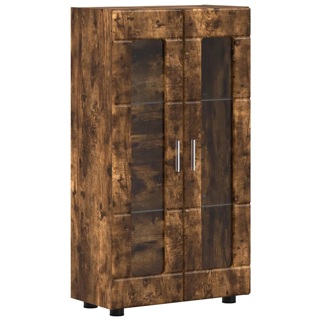 Credenza con lo scaffale FLORIN Rovere fumé 55,5 x 29 x 100 cm 880256