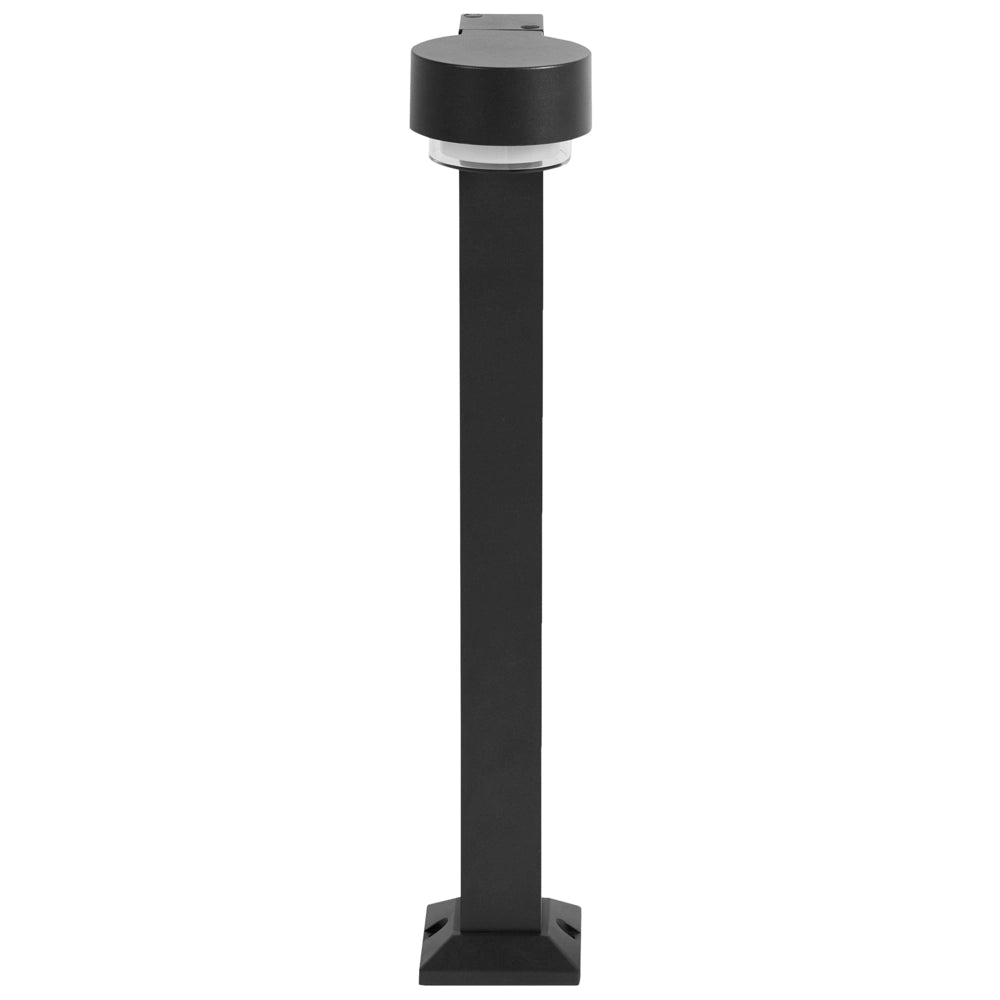 Lampada a paletto in alluminio nero, 60 cm, LED, per vialetti, illuminazione da giardino da esterno, design moderno