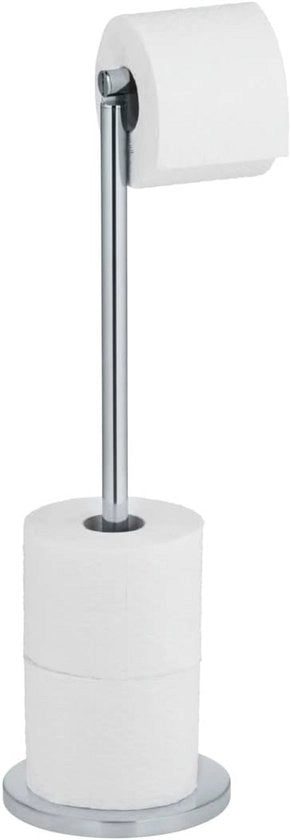 Supporto per carta igienica 2 in 1 con contenitore per riserva - spazievendente - acciaio inossidabile - 21 x 55 x 17 cm - finitura lucida per butlers igienici