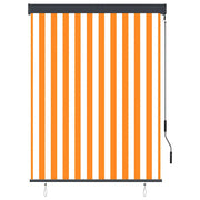 Tenda a rullo | Tenda avvolgibile per Esterni 120x250 cm Bianco e Arancione