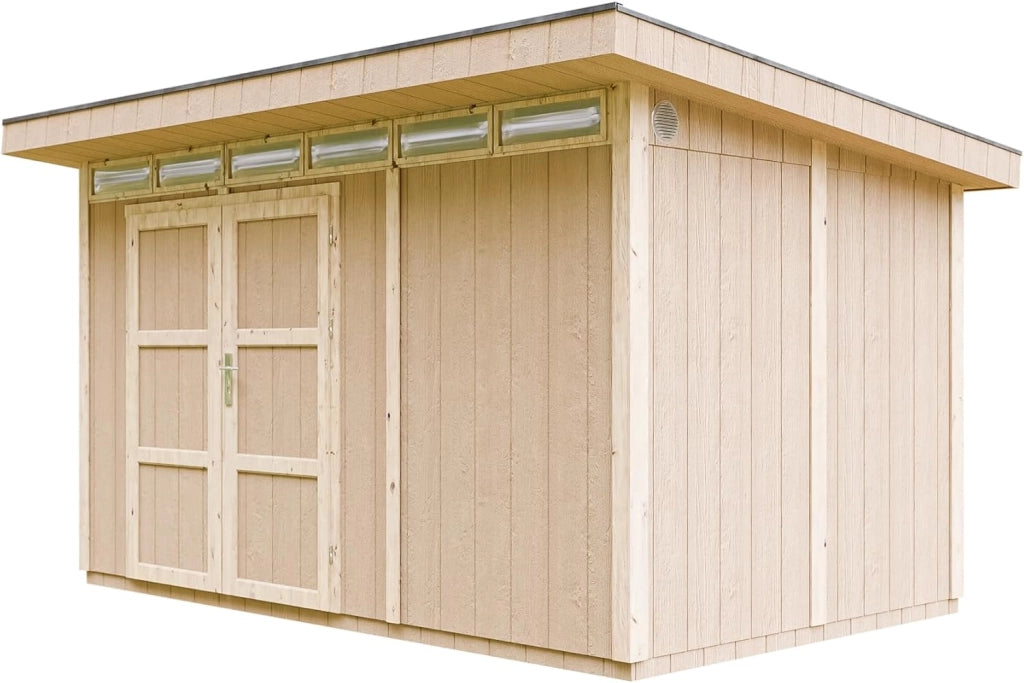 Casetta da Giardino di QUALIT? PREMIUM 8,7m?²-L412xW279cm - TIMBELA M904A