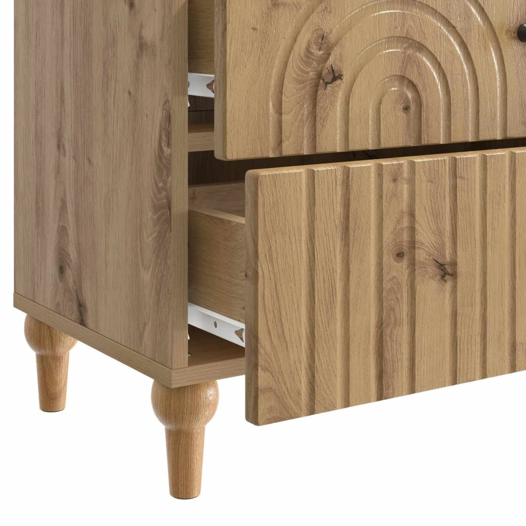 Armadio da Notte Rovere Artigianale 62 x 34,5 x 48 cm 894094