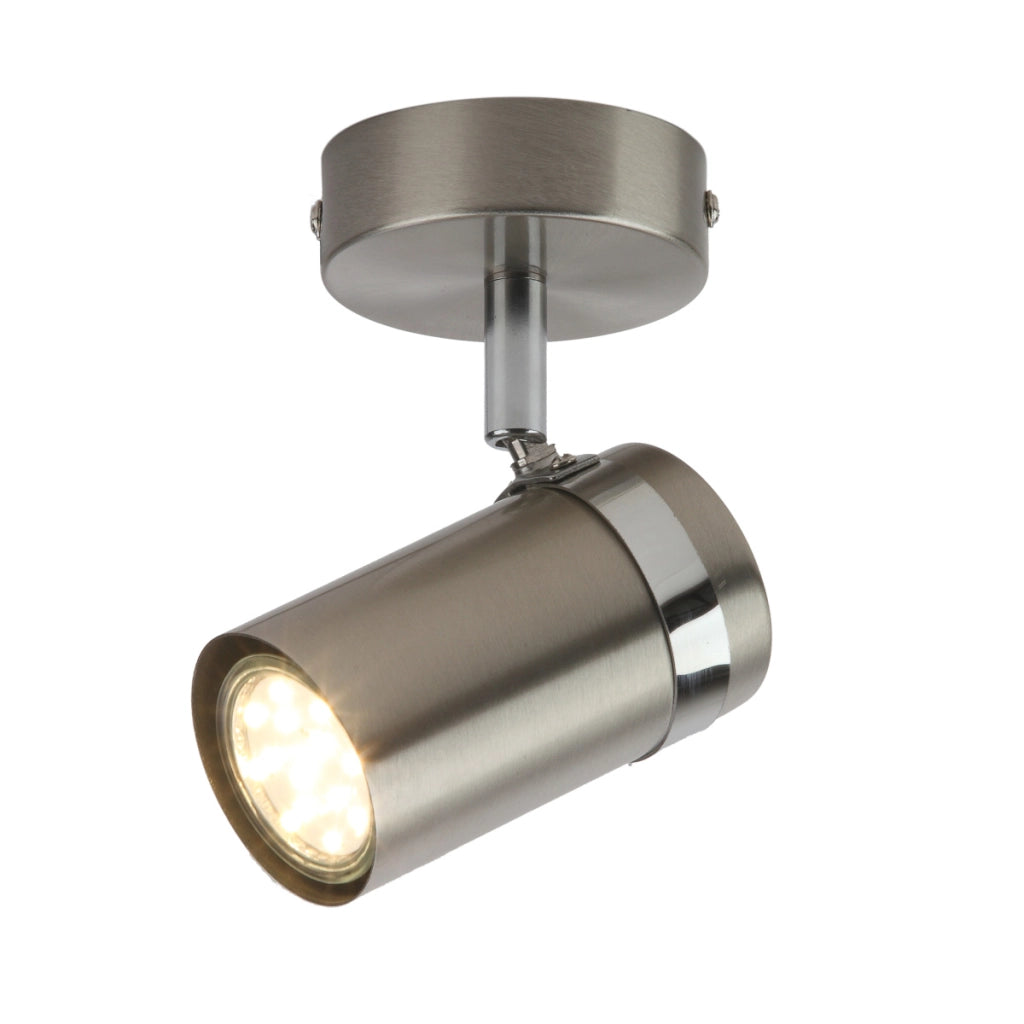 Faretto soffitto moderno nickel satinato orientabile GU10 Italux