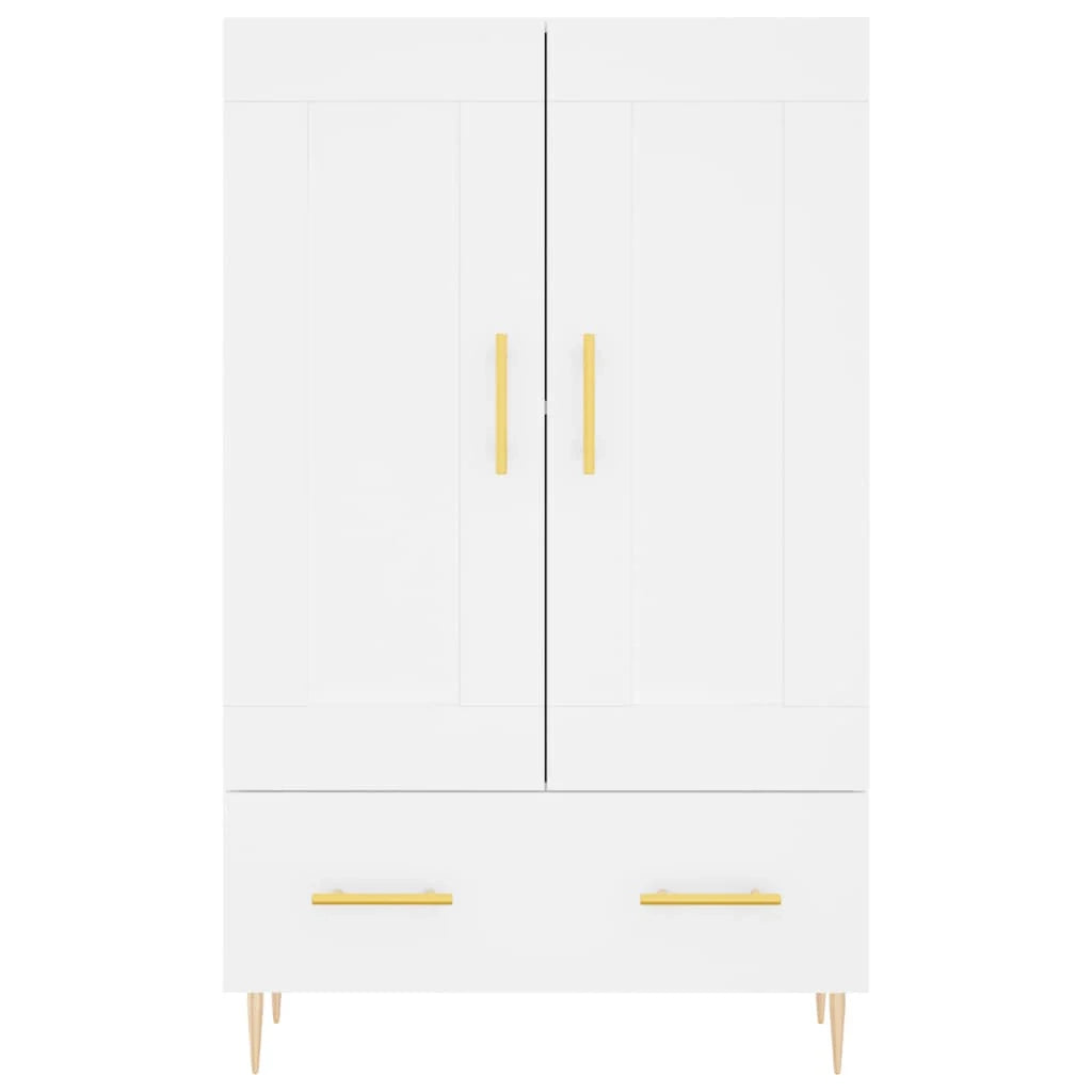 Buffet credenza cassettiera mobiletto mobile contenitore organizer cucina soggiorno salotto alto 69,5 x 31 x 115 cm legno ingegnerizzato bianco 02_0032503