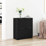 Sideboard in Faggio Nero - 60 x 30 x 70 cm - Realizzato in Legno Ingegnerizzato