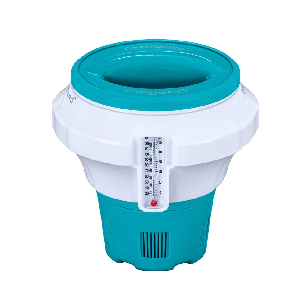 Trade Shop - Dispenser Dosatore Galleggiante Pastiglie Cloro Medio Termometro Piscina 58701 -