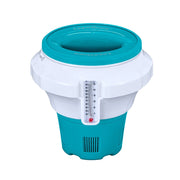 Trade Shop - Dispenser Dosatore Galleggiante Pastiglie Cloro Medio Termometro Piscina 58701 -