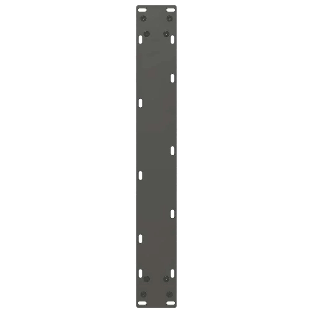 Set di 2 gambe regolabili per tavolo da bar a forma di U 60 x 110 cm design moderno maggiore stabilità acciaio antracite 02_0057490