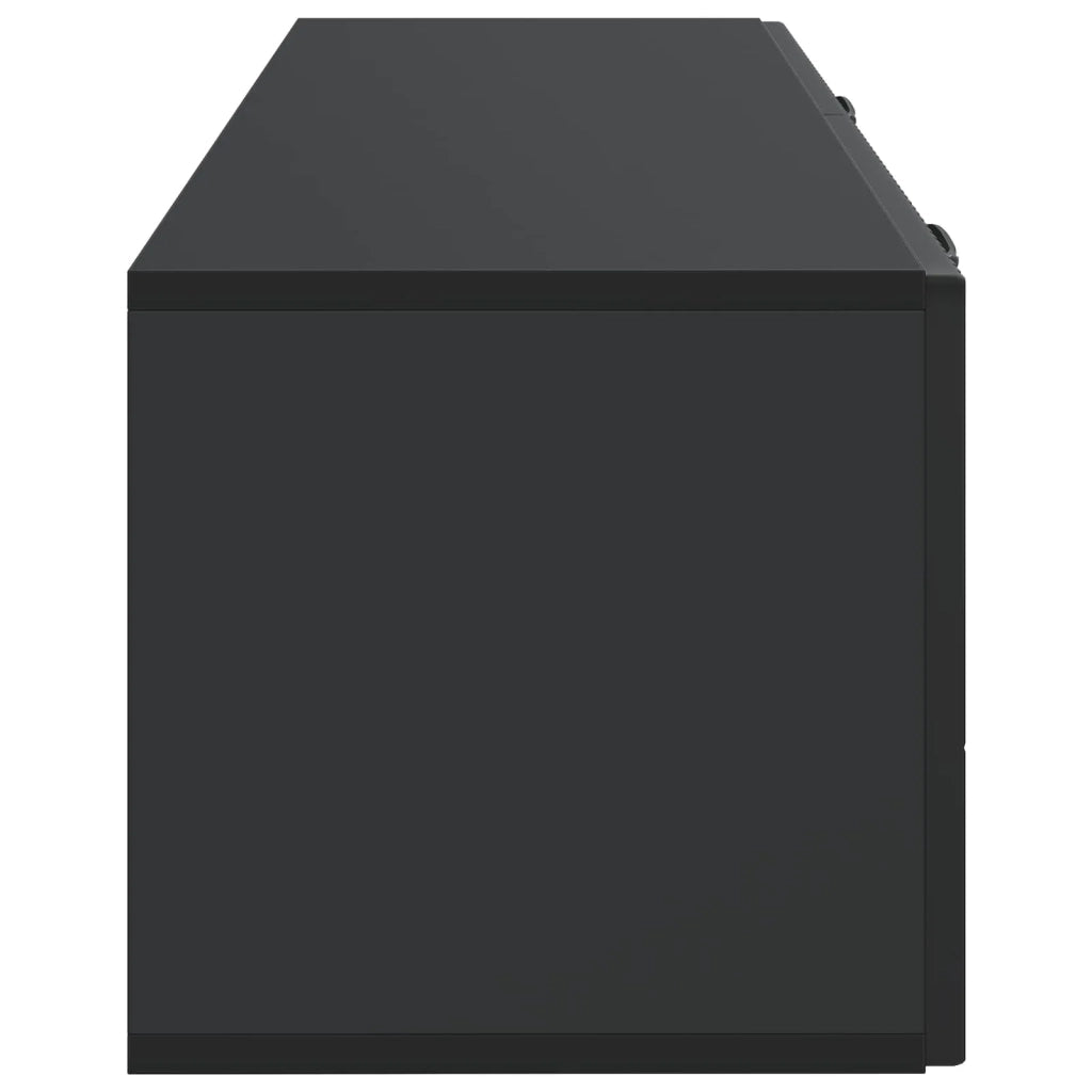 Mobile Porta TV da Muro Montaggio a parete Nero 98 x 31 x 30 cm 899066