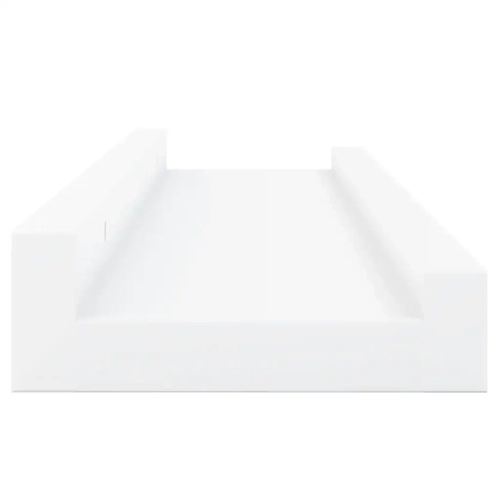 Mensole con Sporgenza 2 pz Bianche 40x9x3 cm MDF 323928