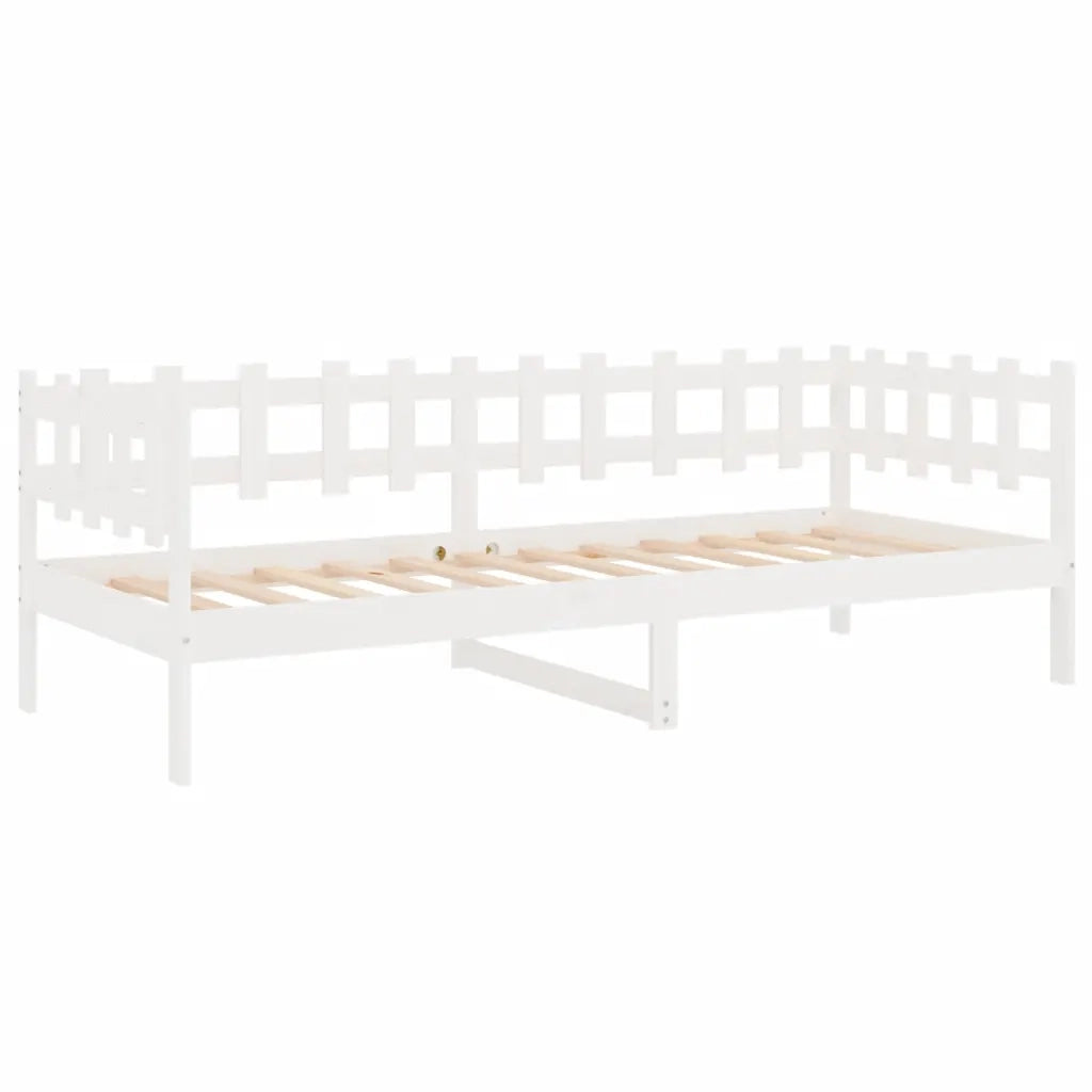 Dormeuse Bianca 90x190 cm in Legno Massello di Pino cod mxl 60385