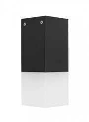 Plafoniera esterna 1 luce SU-MA Cube nera E27 IP44
