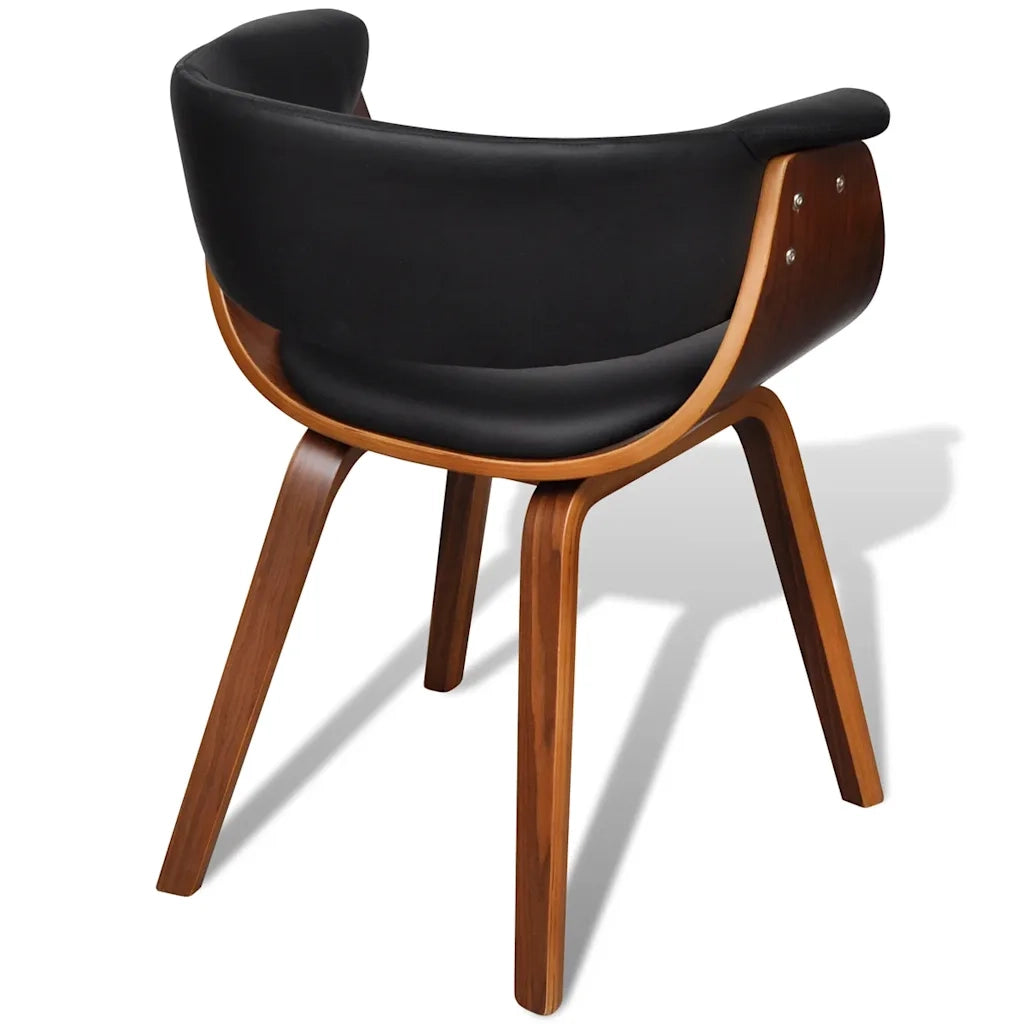 Sedie da Pranzo 2 pz in Legno Piegato e Similpelle  cod mxl 7932