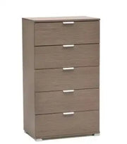 Cassettiera 5 cassetti rovere grigio già montato L60 H105 P38