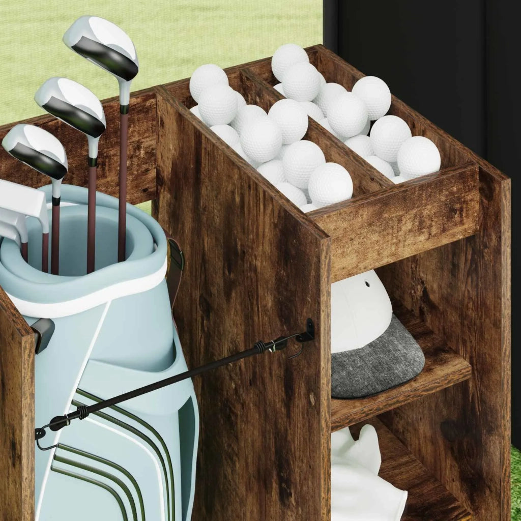 Armadio per Golf con ruota Rovere fum¨¦ 65 x 45 x 98 cm CFW6917781