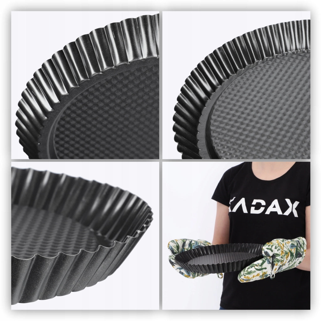 Teglia rotonda antiaderente per crostate KADAX, 28 cm