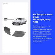Kit di sostituzione per proiettori di testa - Copertura proiettore di testa - ABS - Anteprima - Auto a 2 porte - Codice OEM 61677253393 - Copertura di pulizia proiettore di testa