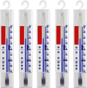 Set di Termometro per Gelido da 5 - Analogico per Congelatore e Frigorifero