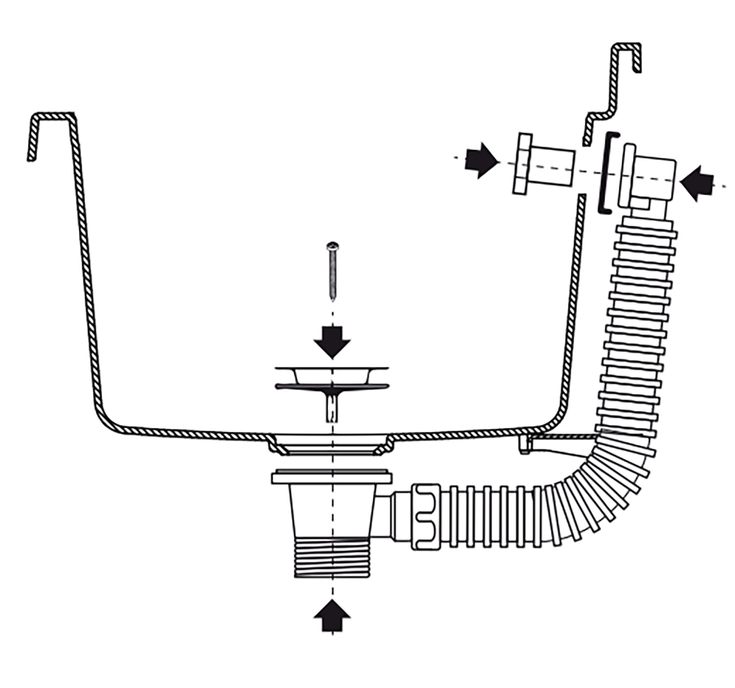 Lavatoio 40 cm Pilozzo a Parete Mini in Resina Bianco