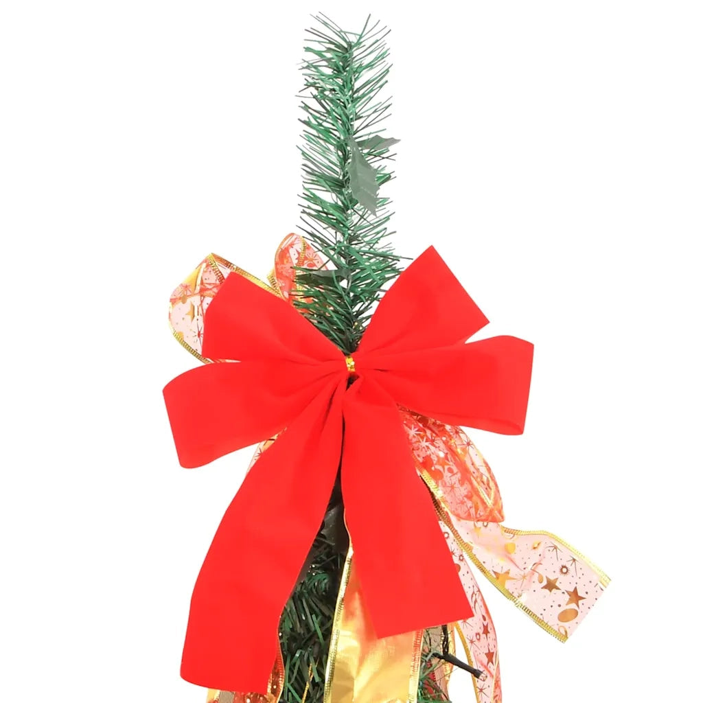 Albero di Natale Artificiale Pop-up-Albero Natalizio con 100 LED Verde 150 cm