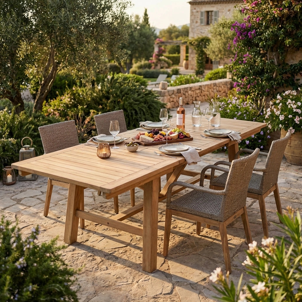 Tavolo da Giardino Allungabile in Teak - THOR
