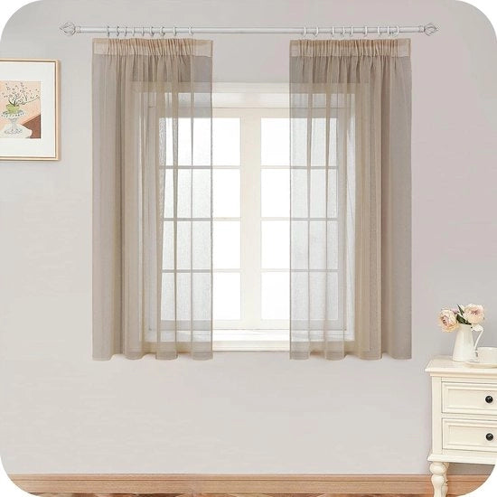 Vetrata beige con cerniera a pieghe 160 x 140 cm per soggiorno e camera da letto