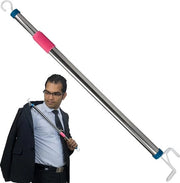 Aiuto per indossare - Aiuto per vestire - Facile da indossare - Adattabile - Asta per indossare - Cintura di allacciamento