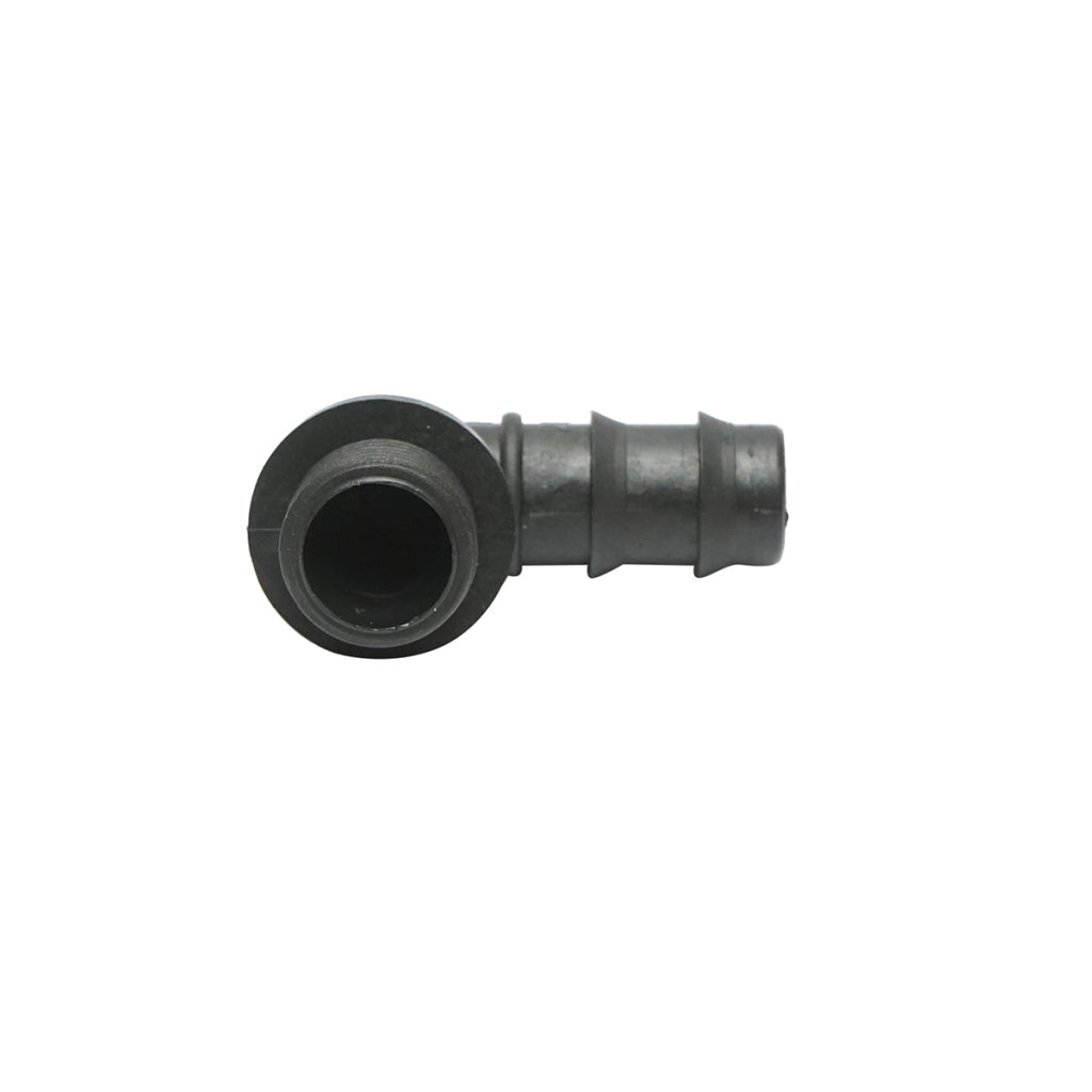 Gomito per tubo di gocciolamento con filettatura esterna D20mmx1/2 per sistemi di irrigazione