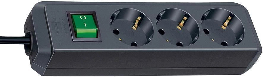 Brennenstuhl 1152300015 prolunghe e multiple 1,5 m 3 presa(e) AC Nero