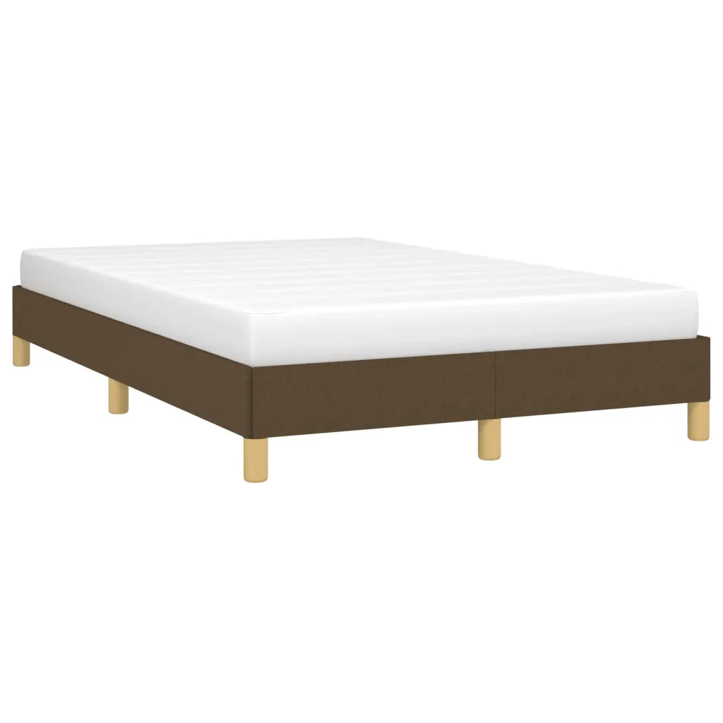 Giroletto senza Materasso Marrone Scuro 80x200 cm in Tessuto