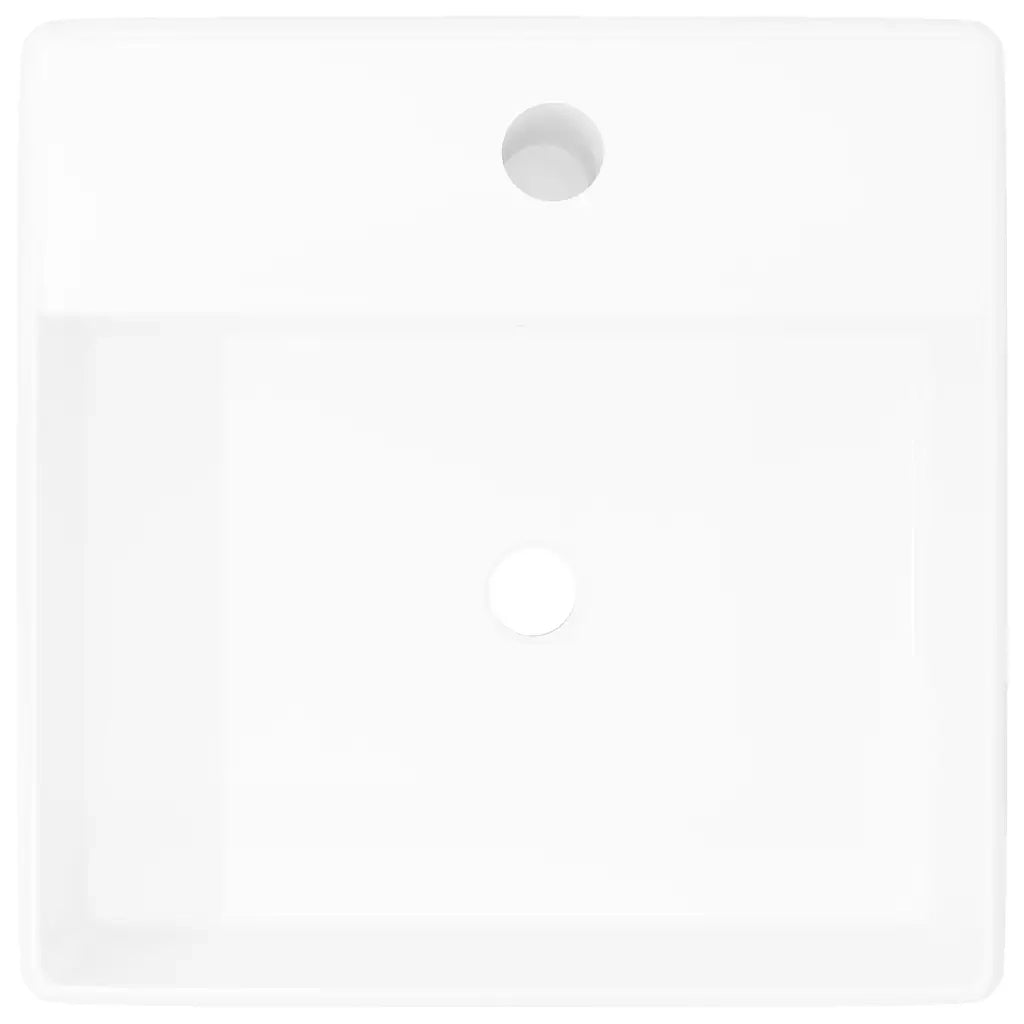 Ceramica di lusso bacino con foro di scarico 41 x 41 centimetri 140684