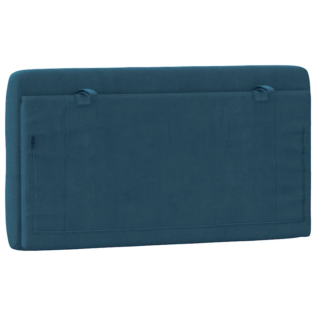 Cuscino Testiera Blu 100 cm in Velluto CFW2432586