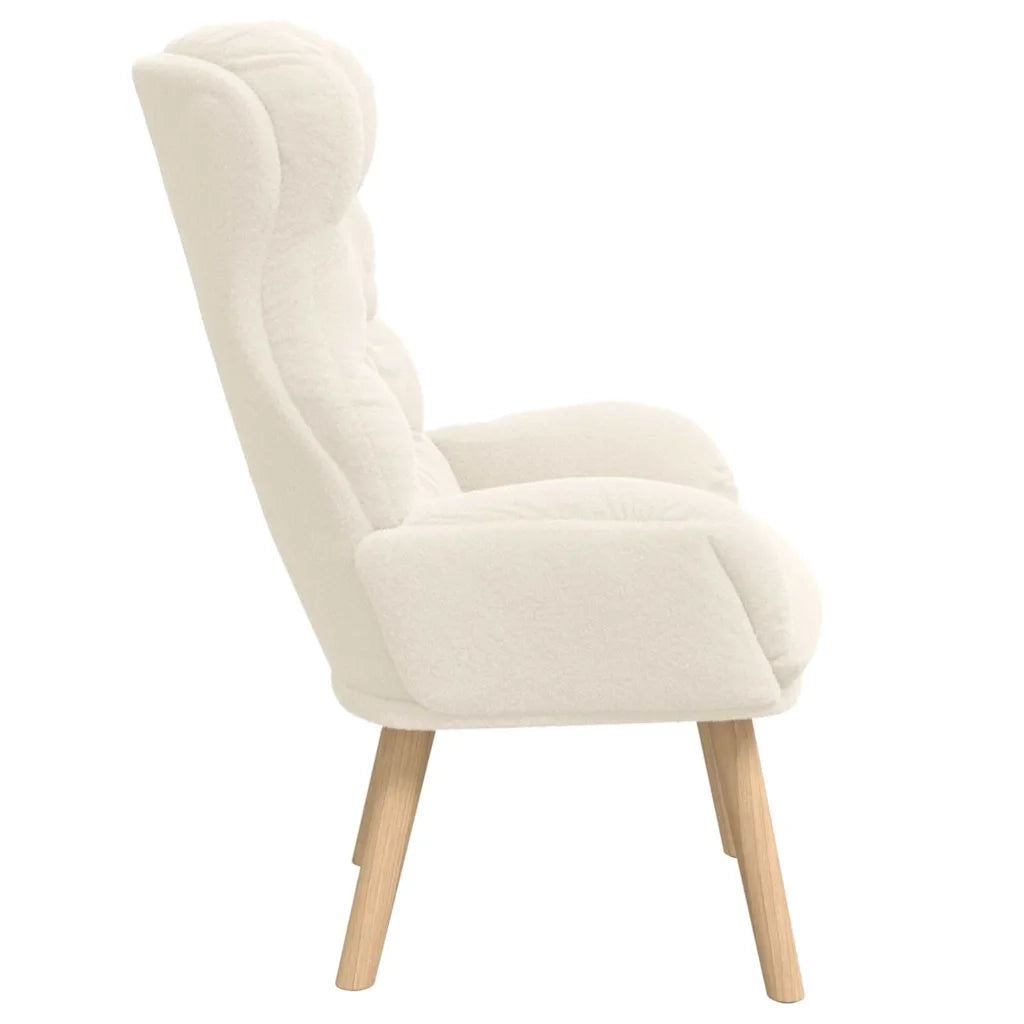 poltrona Crema 69 x 74 x 93 cm Tessuto Sherpa 42001881