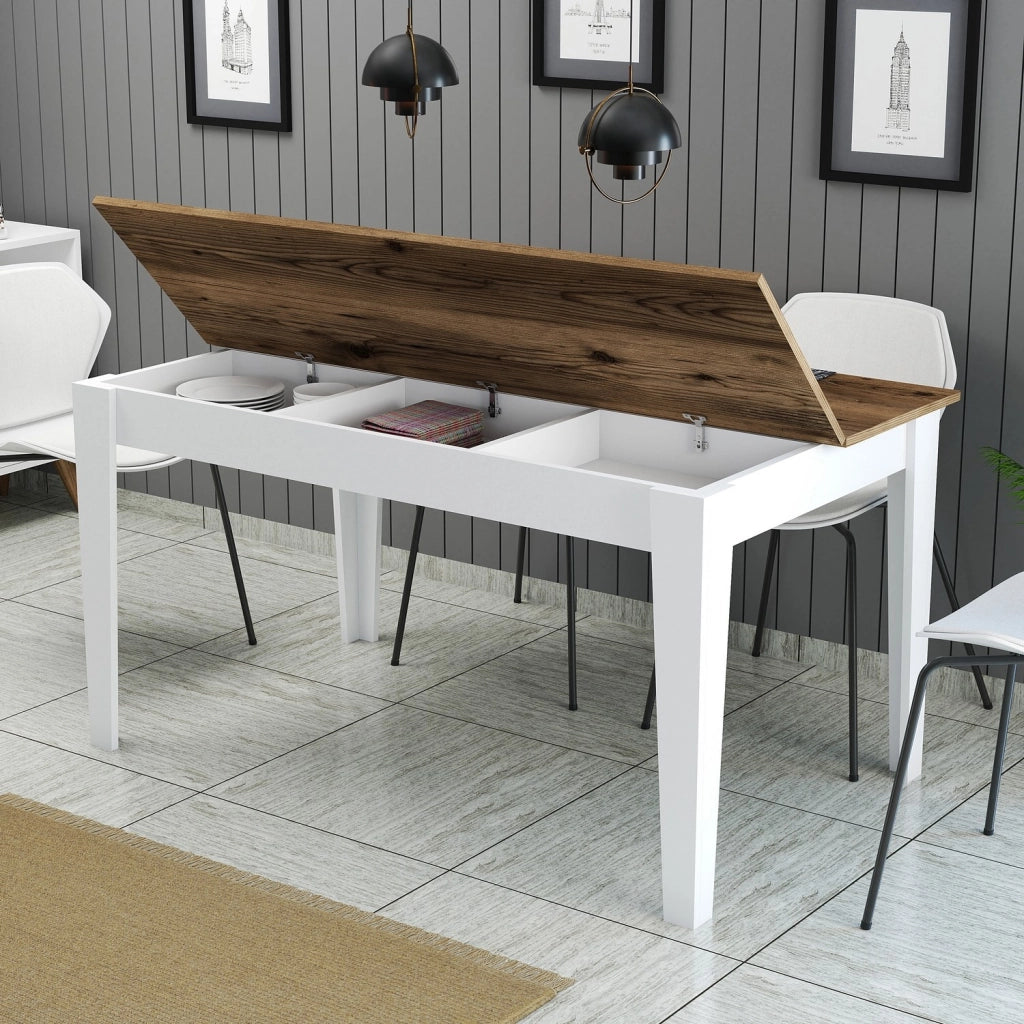 Sicura, Tavolo Fisso 6 Posti, 145x88x75h cm Bianco