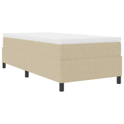 Letto singolo | Letto per adulti | Letto a molle Grigio chiaro e bianco 80 x 200 cm