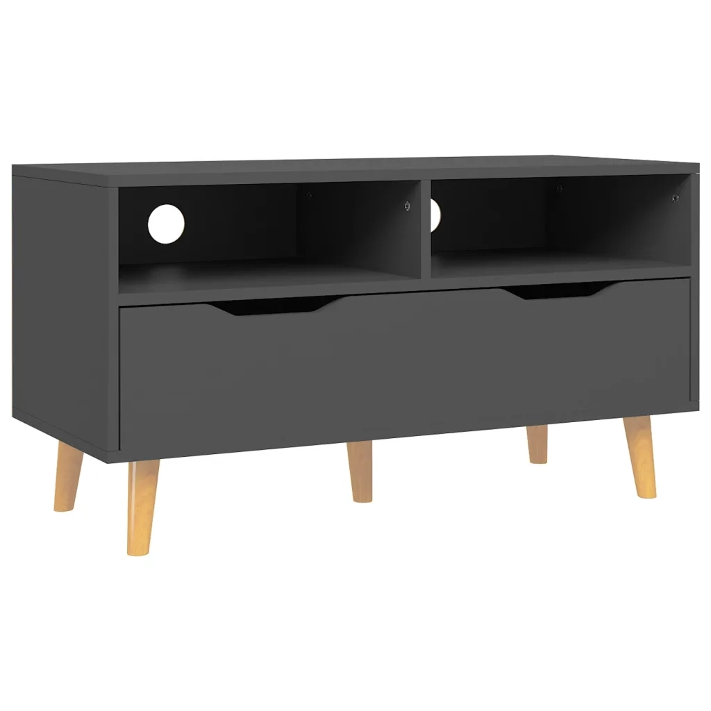 Mobile TV Grigio 90x40x48,5 cm in Truciolato