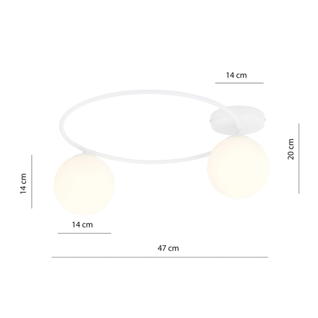 Lampada a sospensione SOPRA in acciaio bianco opaco