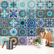 Tegelstickers 30 Stuks - Tegelstickers 15x15 cm - Stile Marocchini - Autoadesivi - Decorativi - Adatti per Cucina e Bagno - Affresco per Parete