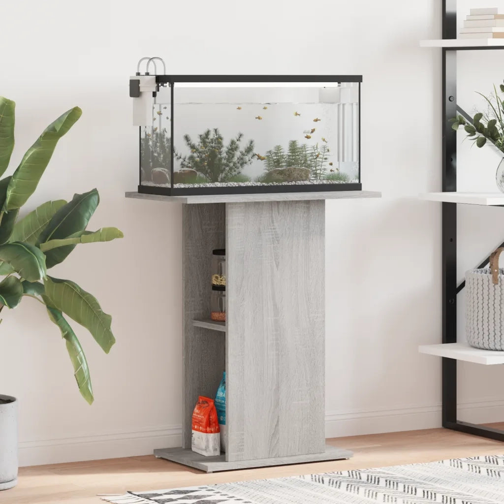 Supporto per Acquario 60,5x36x72,5 cm Multistrato Grigio Sonoma CFW1217577