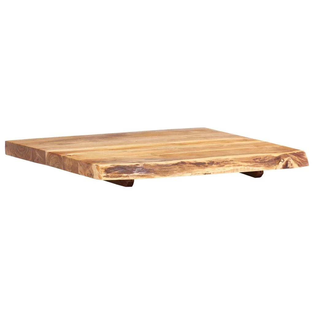 Piano lavabo per bagno mensola sospesa mensola per lavabo piano lavabo 58 x 55 cm acacia 02_0003425