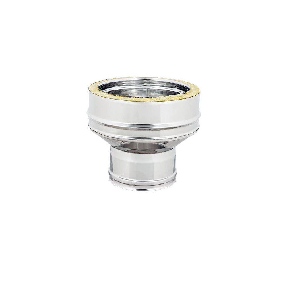 Aumento inox doppia parete da di 100 - de 150 mm a di 180 - de 230 mm
