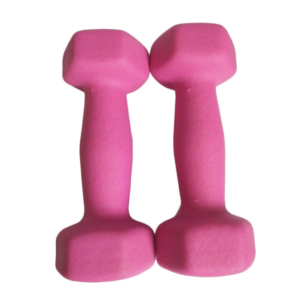 Trade Shop - Coppia Pesi Manubri Manubrio Palestra 1+1kg Fitness Bilancieri Esercizi Cuore -