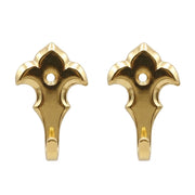 GANCIO PER QUADRI 'GIGLIO MAGNUM' mm 45 - pz.  2 oro  - Blister Koncreto