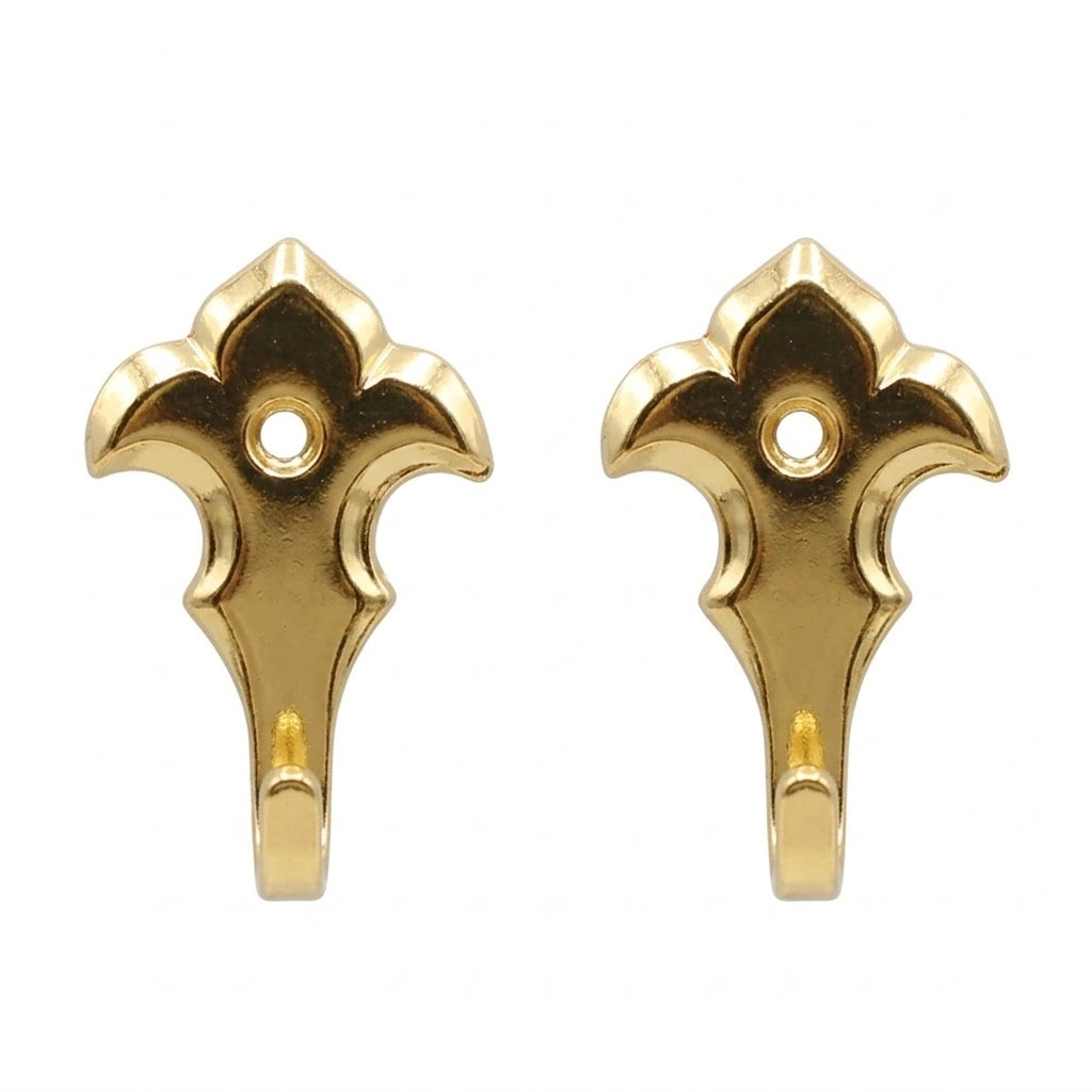 GANCIO PER QUADRI 'GIGLIO MAGNUM' mm 45 - pz.  2 oro  - Blister Koncreto